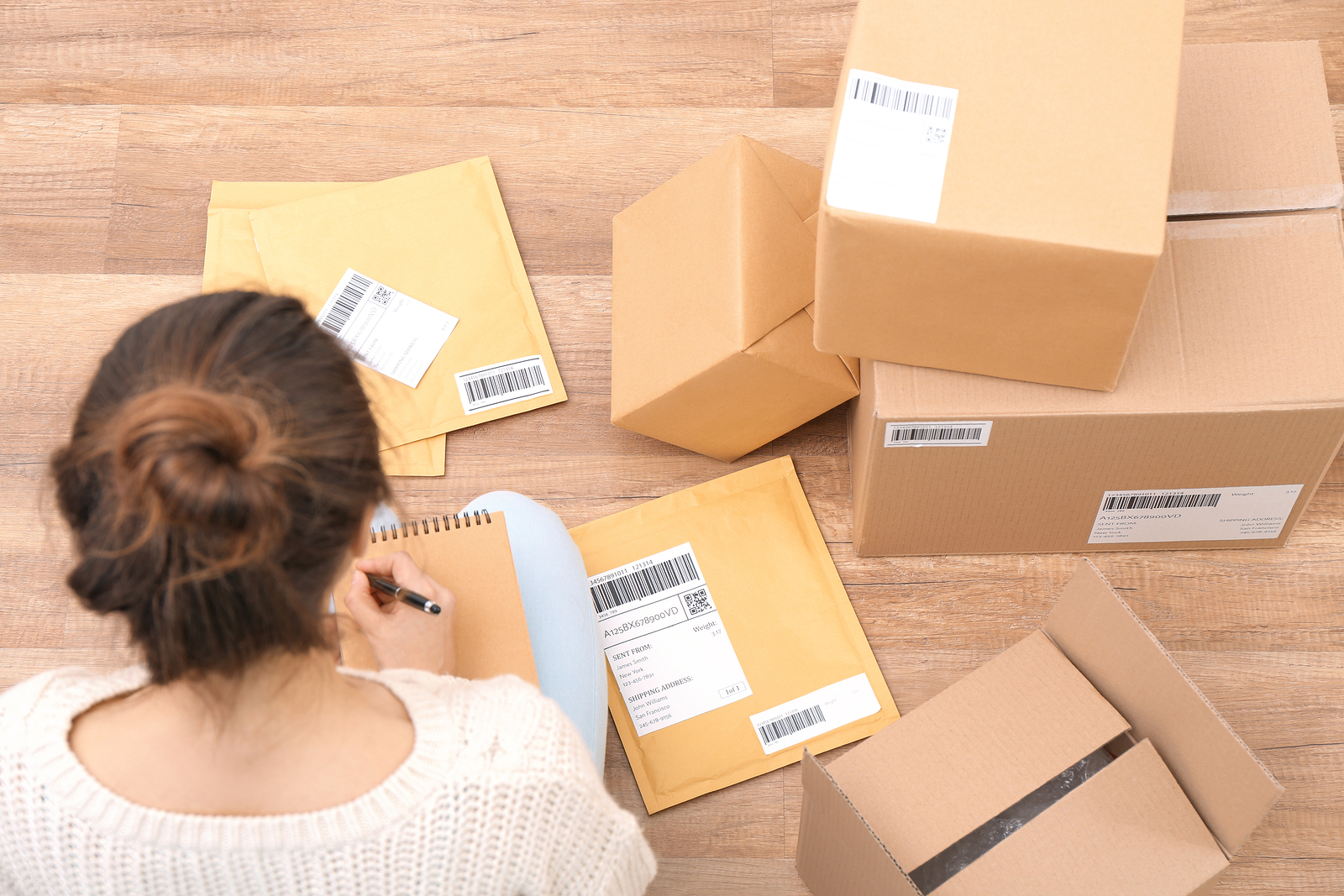 shipping items