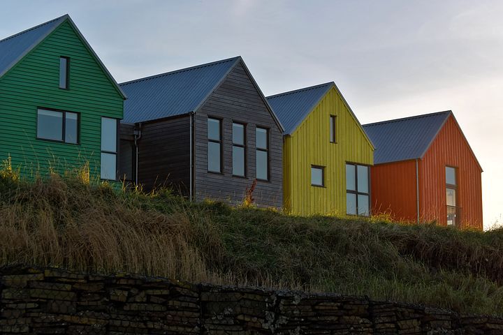 well-painted storage units